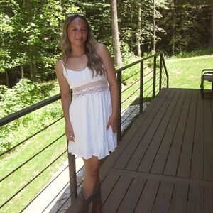 White dress size medium